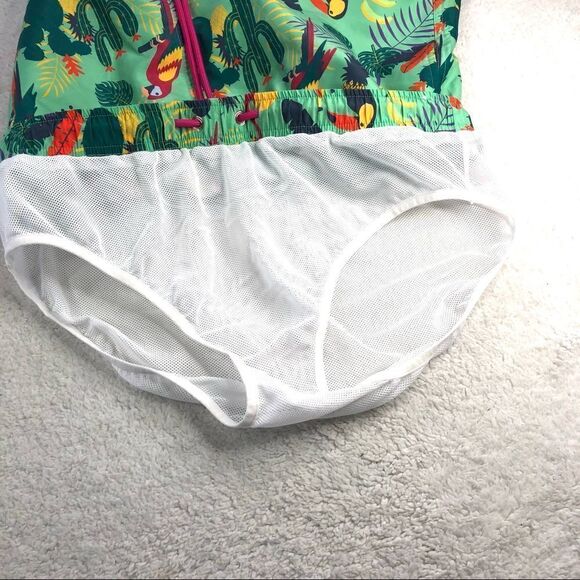 EUBI SWIM TRUNKS TROPICAL BIRD PRINT - Picture 7 of 12